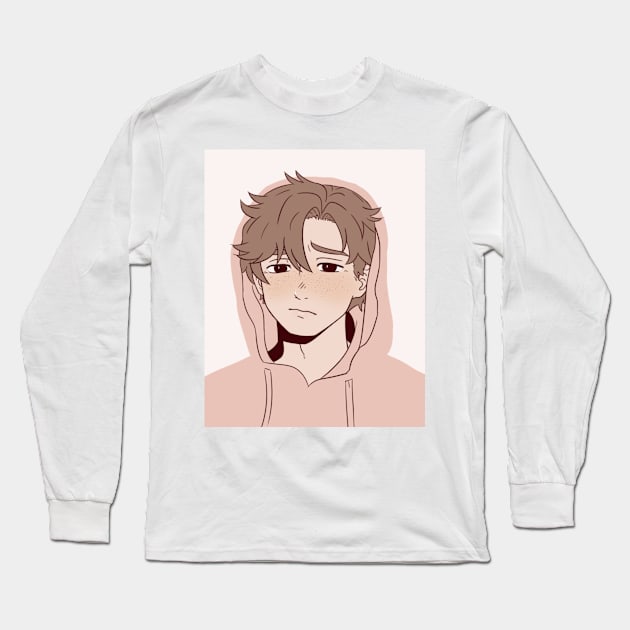 Pink Long Sleeve T-Shirt by mikazure